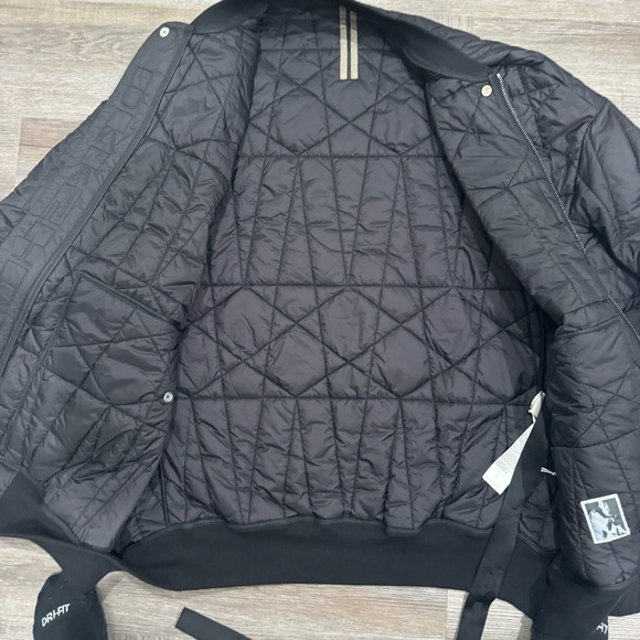 Rick Owens DRKSHDW Cappotto Imbottito Jumbo Flight DU02A3977 Black Quilted Coat - Picture 9 of 11